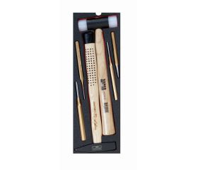 Juego de herramientas de golpeo en bandeja de foam para maletas rígidas 